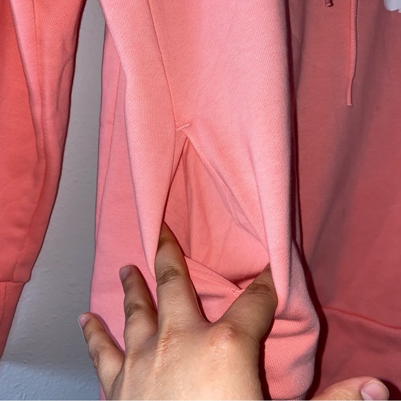 Pink adidas hoodie with hidden pockets - Picture 4 of 6